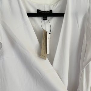 Banana Republic. White wrap short dress brand new w/tags